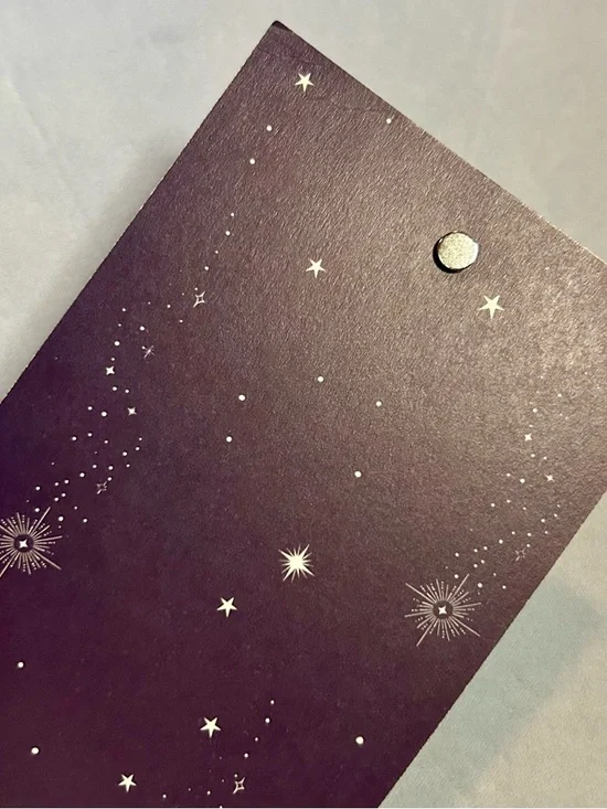 Celestial Notepad Magnetic Closure Gold Foil “It’s Just a Phase” New - Picture 7 of 11